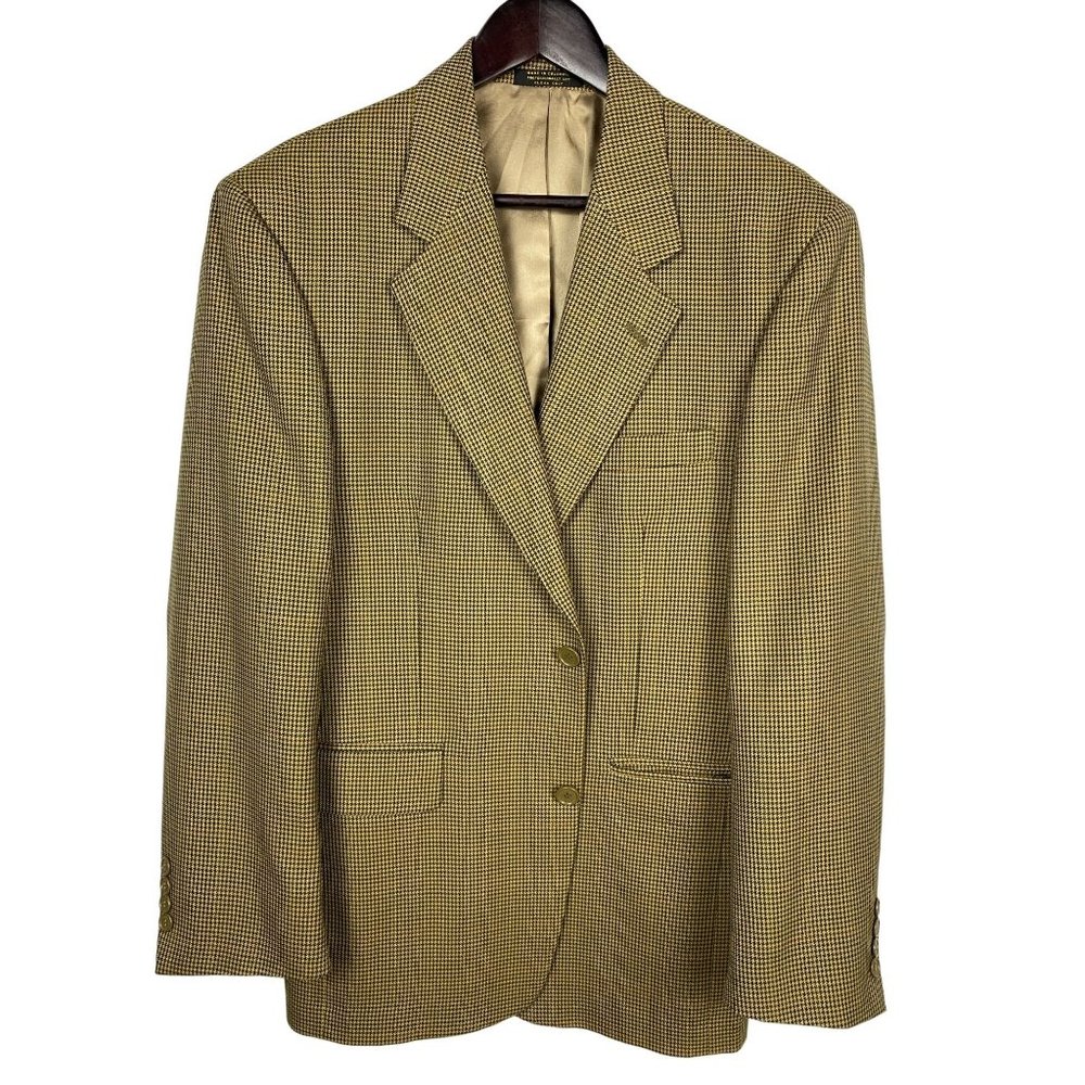 Houndstooth wool blazer sport coat size 40R